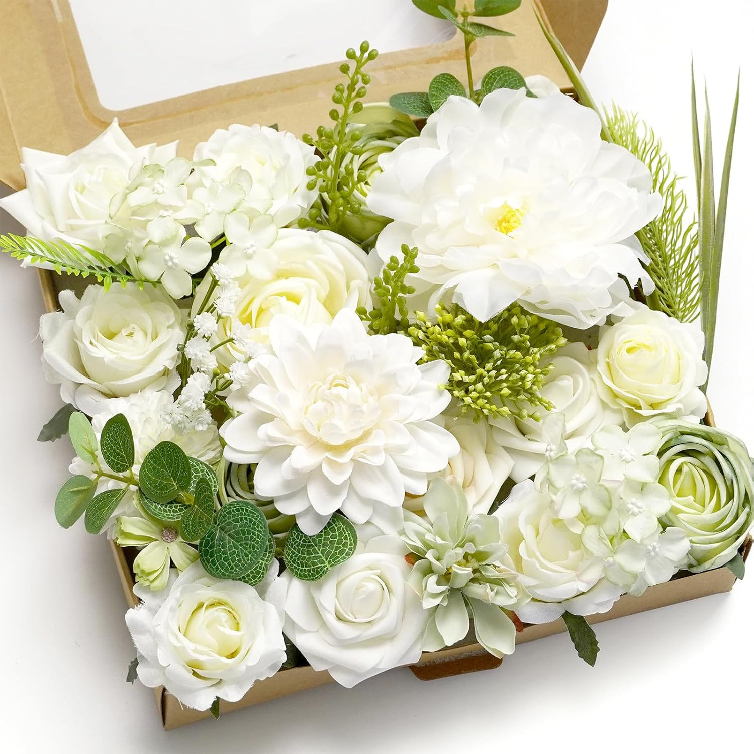 Artificial Flower Combination Box Set Artificial Flower Loose Leaves and Stems D