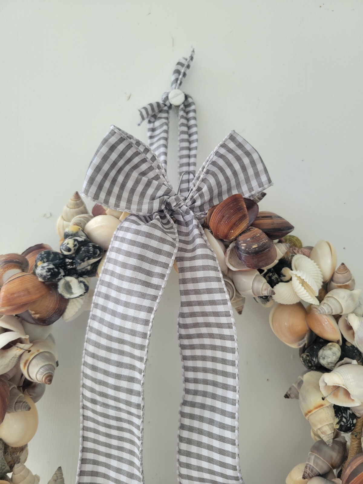 Sea Shell Wreath Handmade Nautical Coastal Beach Door Wall Home Decor