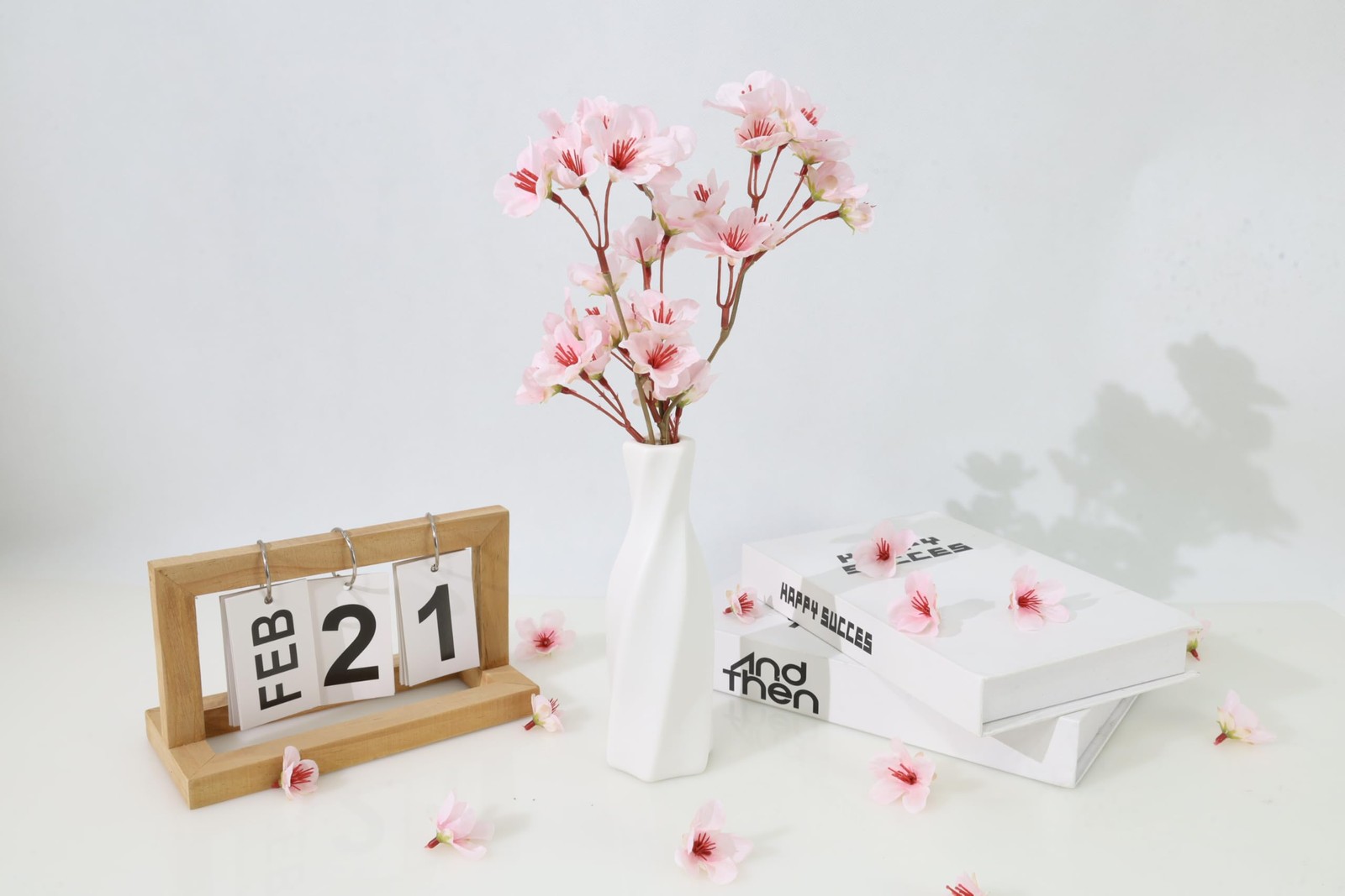 100 PCS Pink Cherry Blossom Heads Artificial Silk Mini Flowers 1.6 Inch Decor