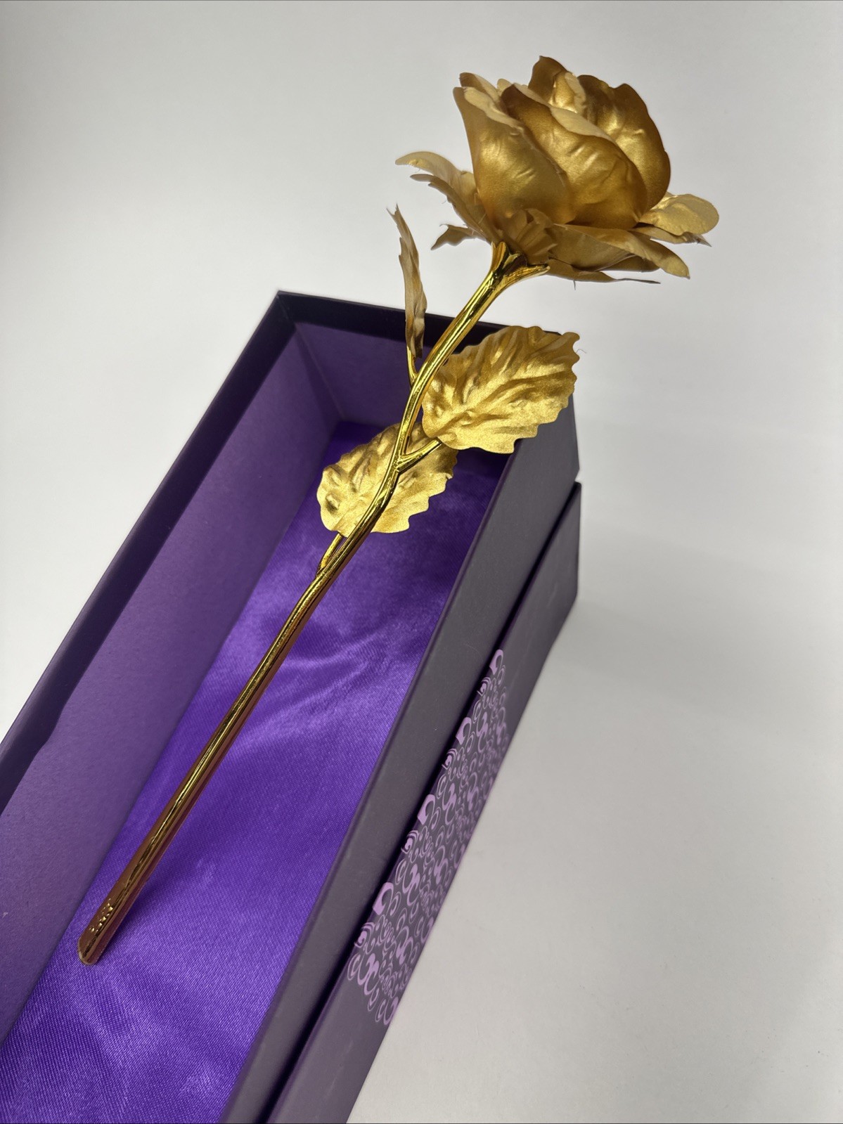24k Gold Accent Roses Steven Singer Red & Gold & Golden Blooming Rose
