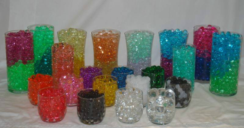 Water Beads ,Water Absorbing Gel Crystals,Centerpiece Decor -35 Different Colors