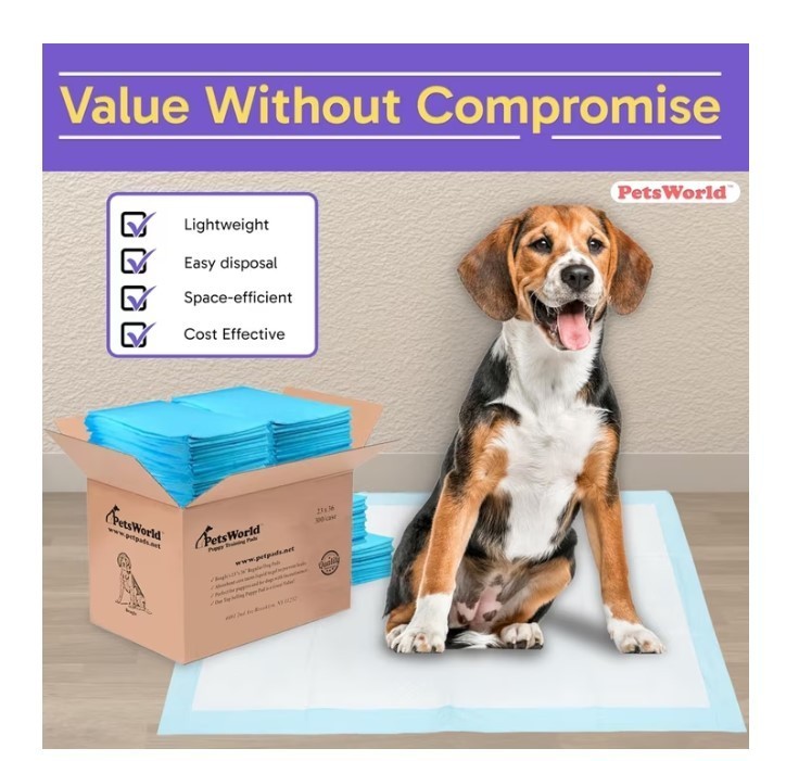 NEW Economy Value Puppy Training & Potty Pads 23×36 inch 300 Count FREESHIPPING