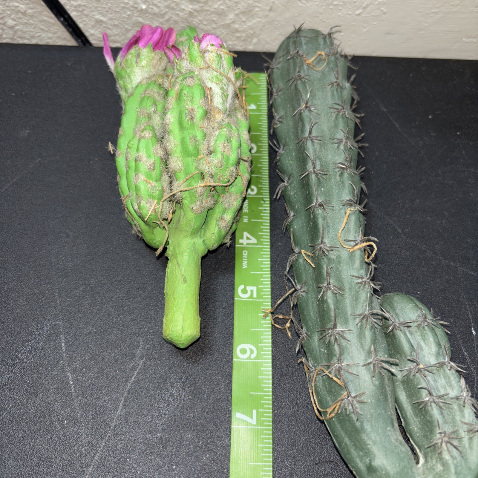 10 Faux Cactus Fake Saguaro Southwestern Plastic Succulent Decor B