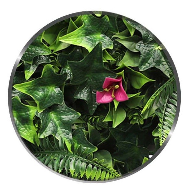 20″ Artificial Faux 3D Mix Leaves Wall Panel Fence Screen Home Outdoor Decor #07