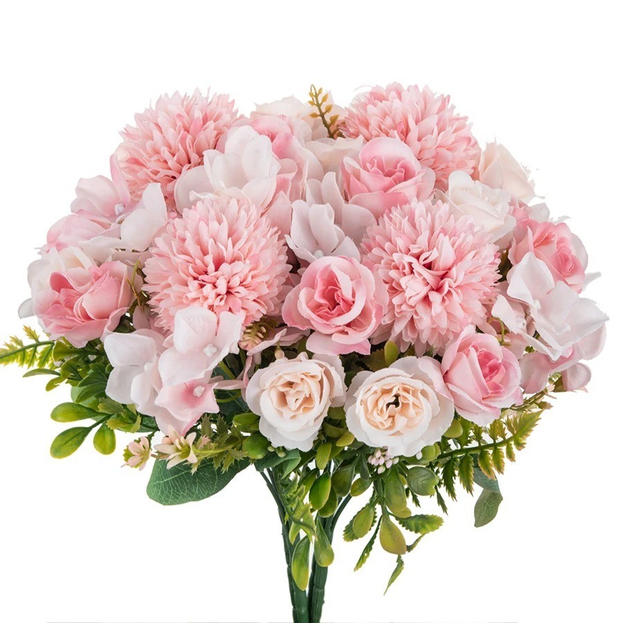Artificial Rose Bouquet Silk Flowers Wedding Bridal Home Garden Decor Fake