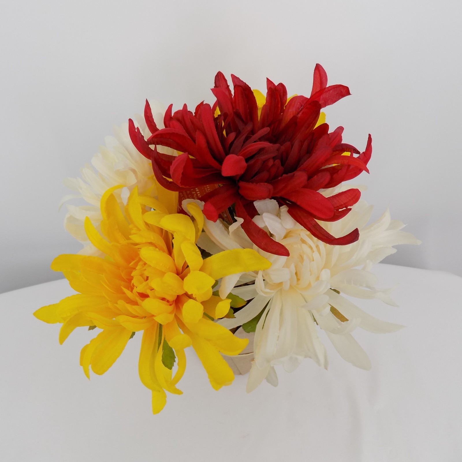 Ashland Fall Potted Flower Chrysanthemum Yellow Red Cream Mum Artificial New