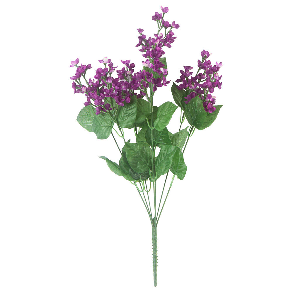 Set of 2 Purple Artificial Lilac Decorative 21″ Floral Bushes