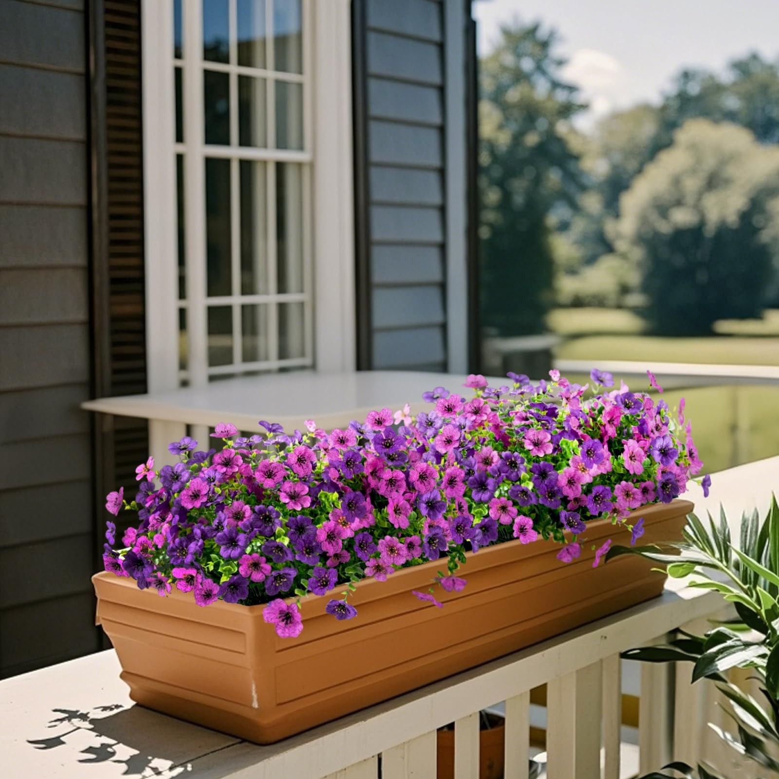 ZFProcess Artificial Flowers Faux Plants Outdoor Fake Flowers Spring Decor,12