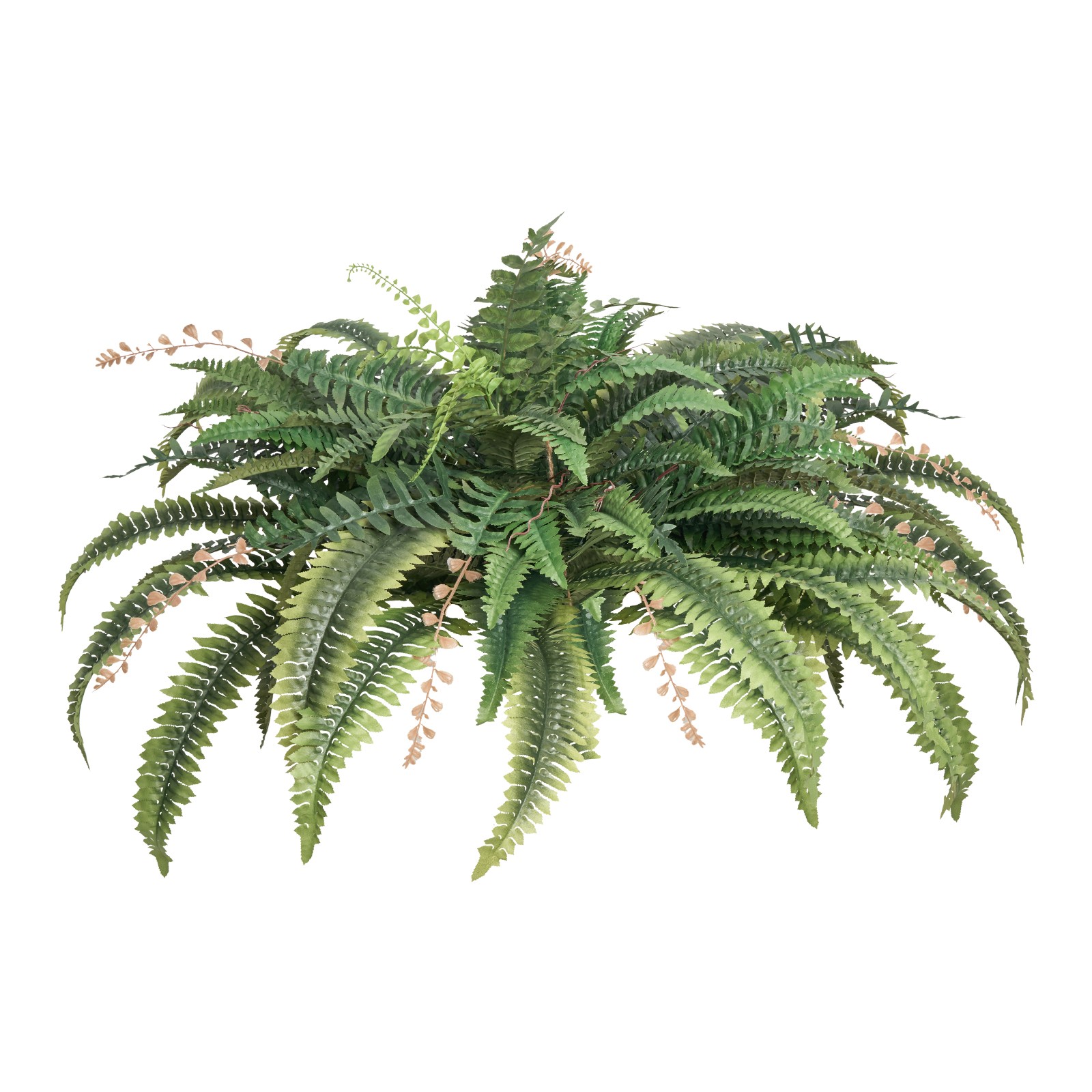 Uimoso 2″ Artificial Boston Fern Plant Bush Plant Wall Hanging in Pot Home Decor