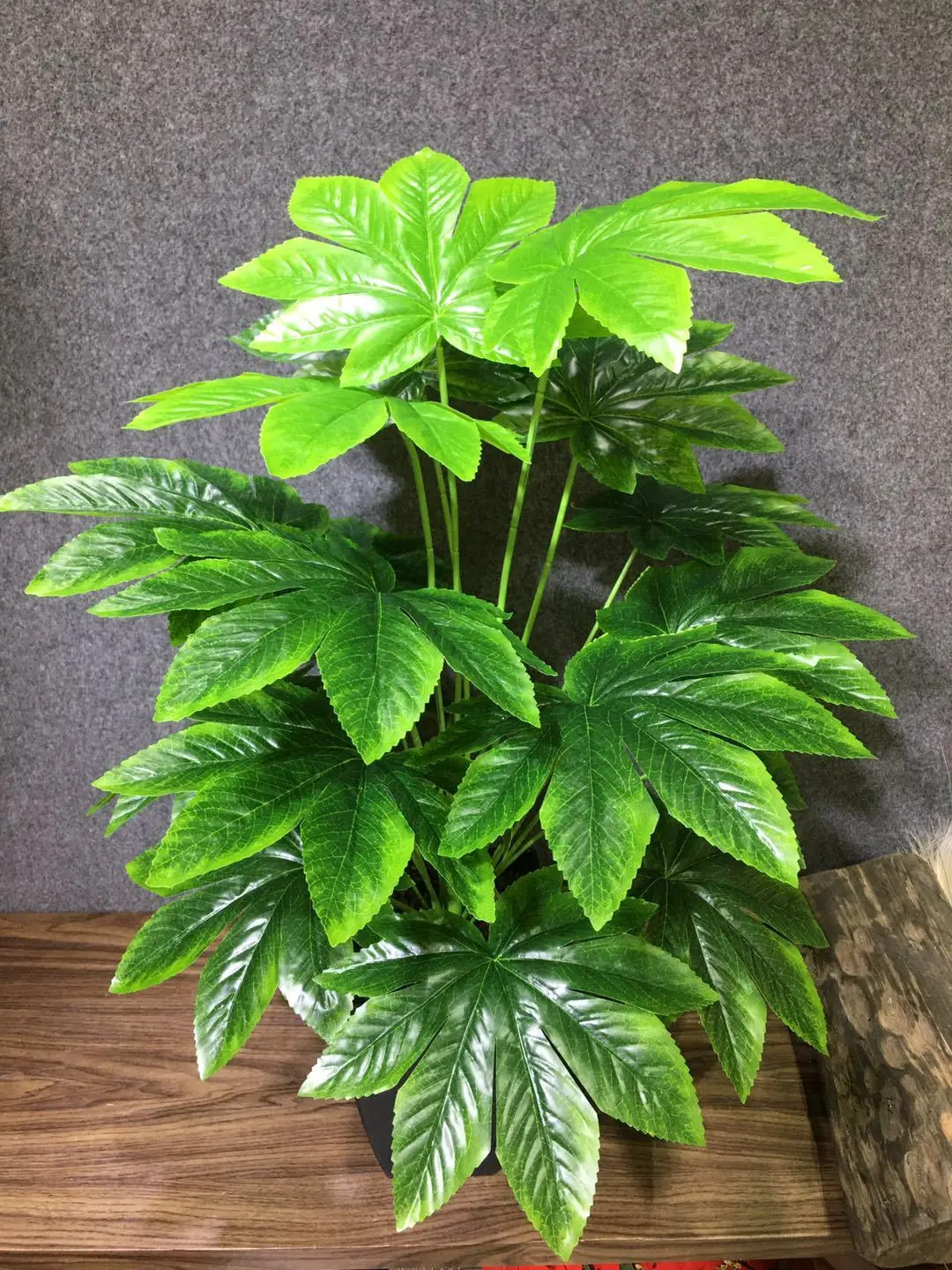 75CM 18Leaves Artificial Palm Tree Large Tropical Plants Shrub Rare Fake Flower