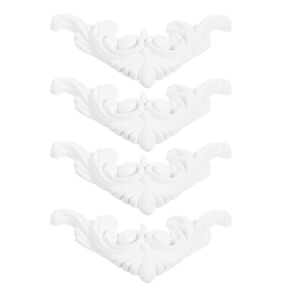 4pcs Vintage Ceiling Molding Corners, Decorative Ceiling Corners Panels for