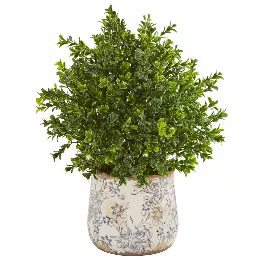 18 In. Indoor/Outdoor Sweet Grass Artificial Plant in Floral Vase