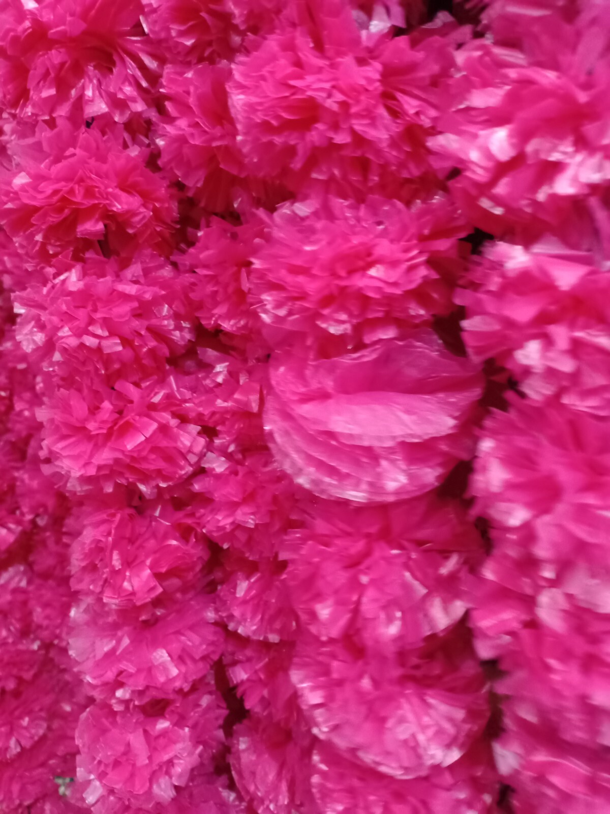 100Pcs Set Artificial Marigold Flower Garlands Diwali Indian Wedding Decoration