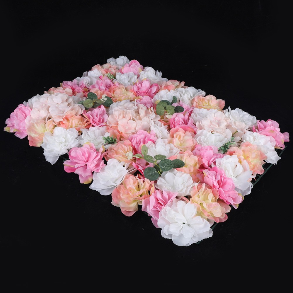 12Pcs Flower Wall Panels Artificial Flower Panels Fake Flower Wall Decoration