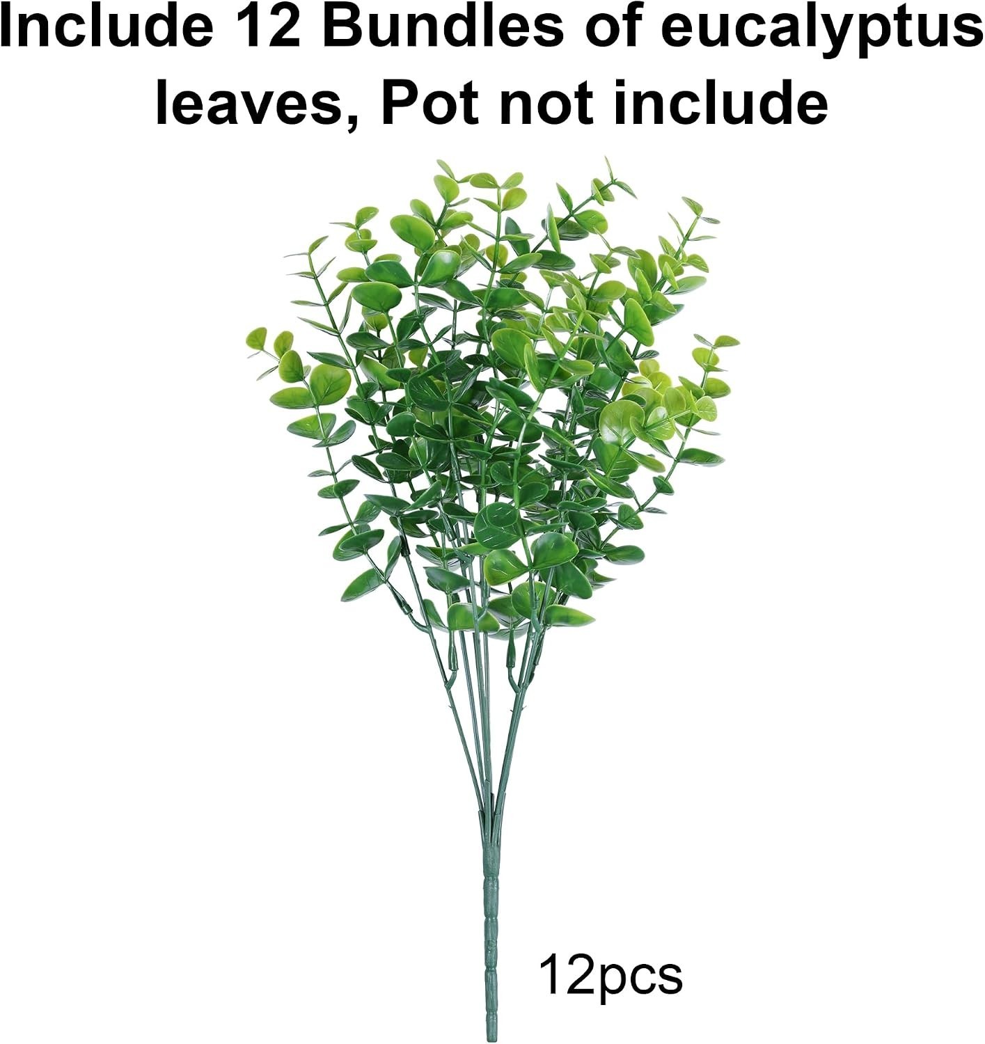 12 Bundles Artificial Plants Outdoor Faux Plants Boston Fern Summer Decor Fake