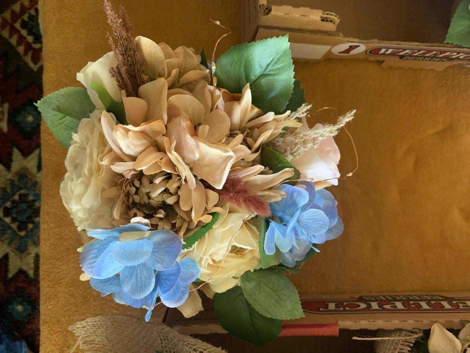 Premade Flower Arrangements Blue & Pink – Wedding – Gender Reveal – Baby Shower