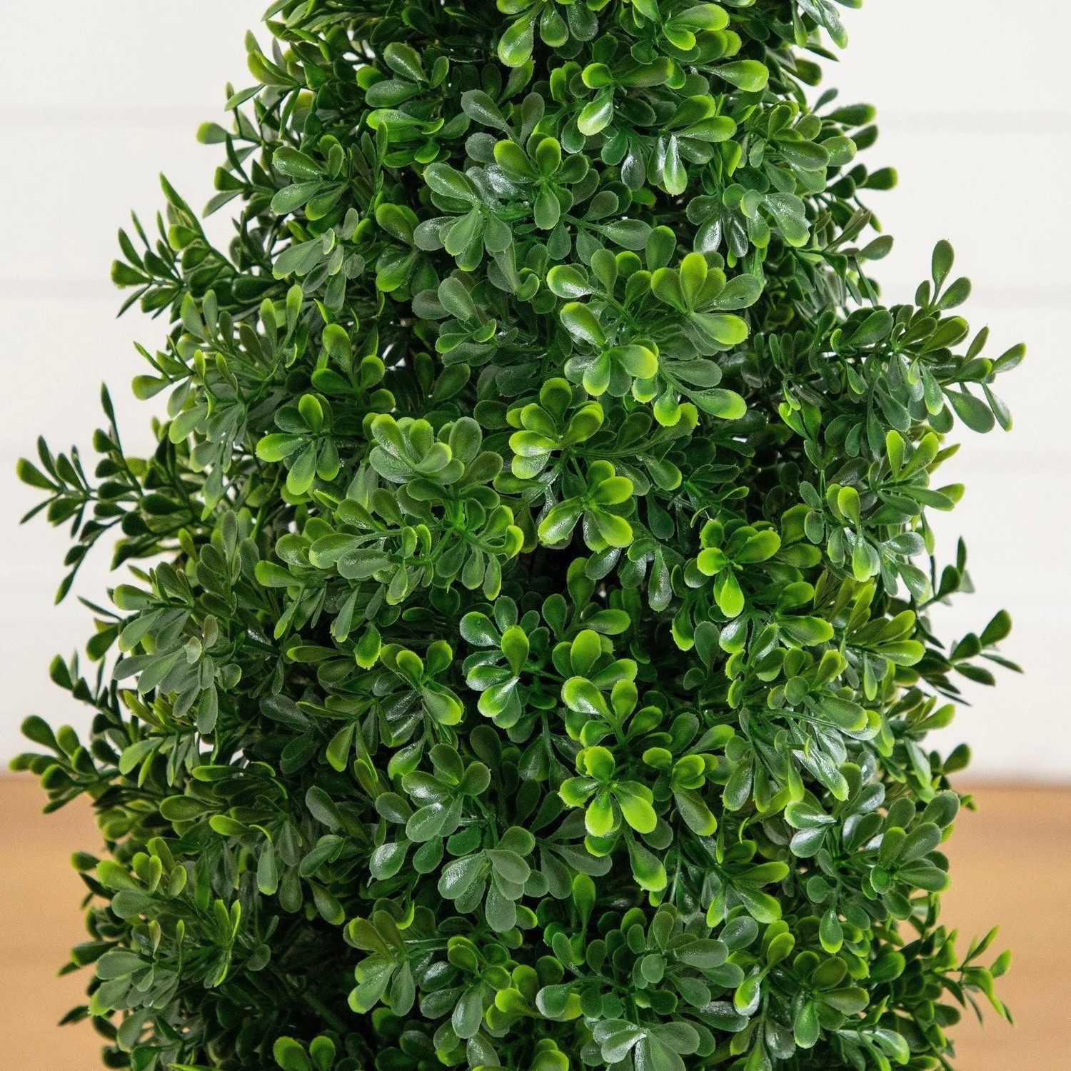 44″ UV Resistant Artificial Boxwood Topiary Cone Tree Indoor/Outdoor