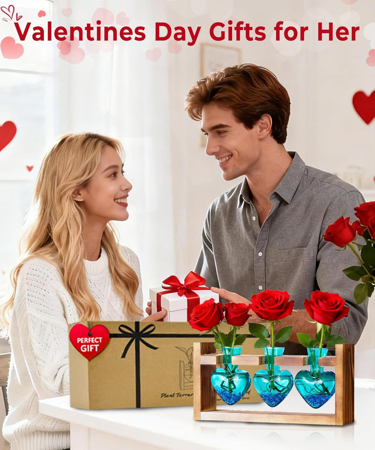 Plant Terrarium Propagation Stations: Valentines Day Gifts for Her Plant Lovers