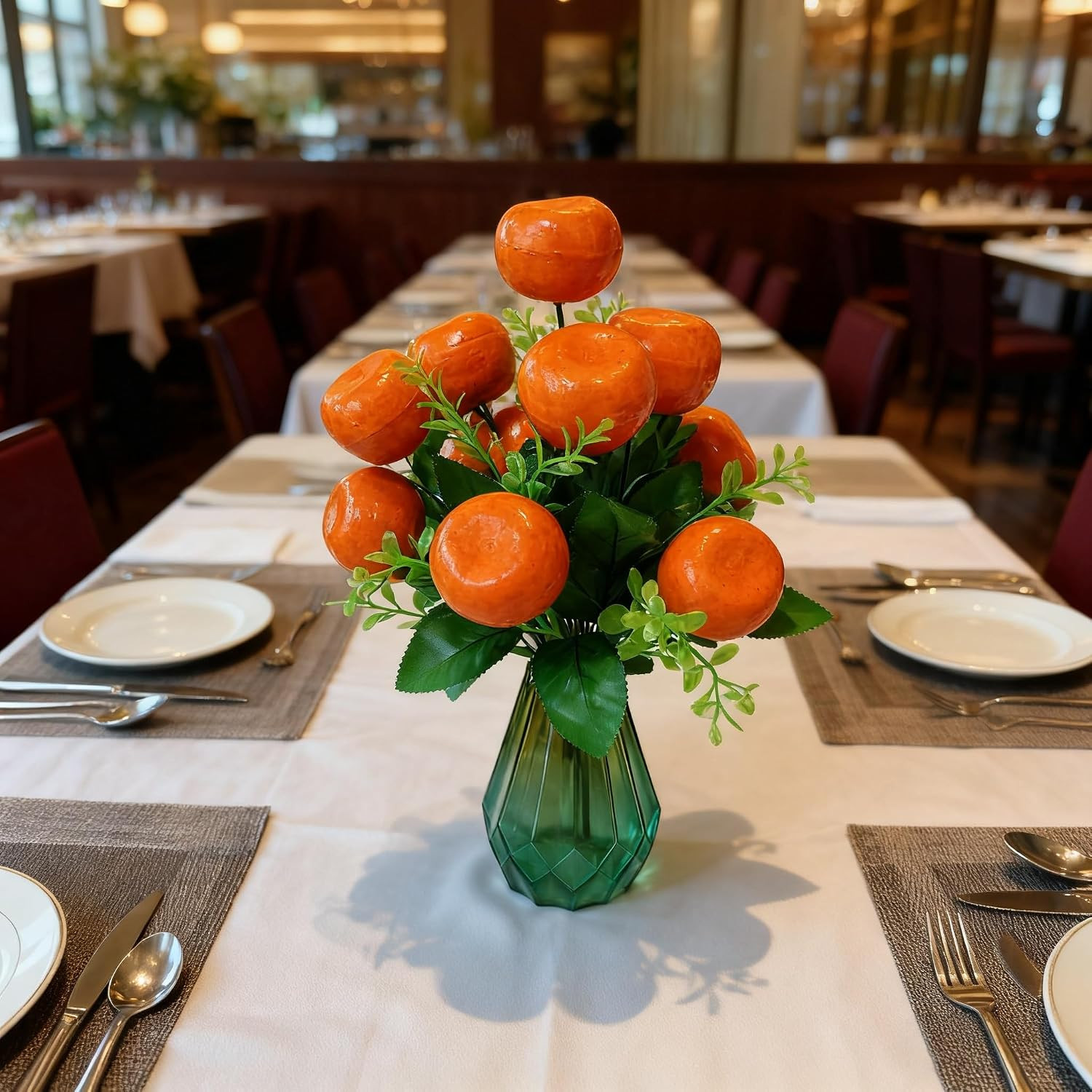 Happy Sukkot Decorations Artificial Orange Tree Plants Fake Simulation Greenery