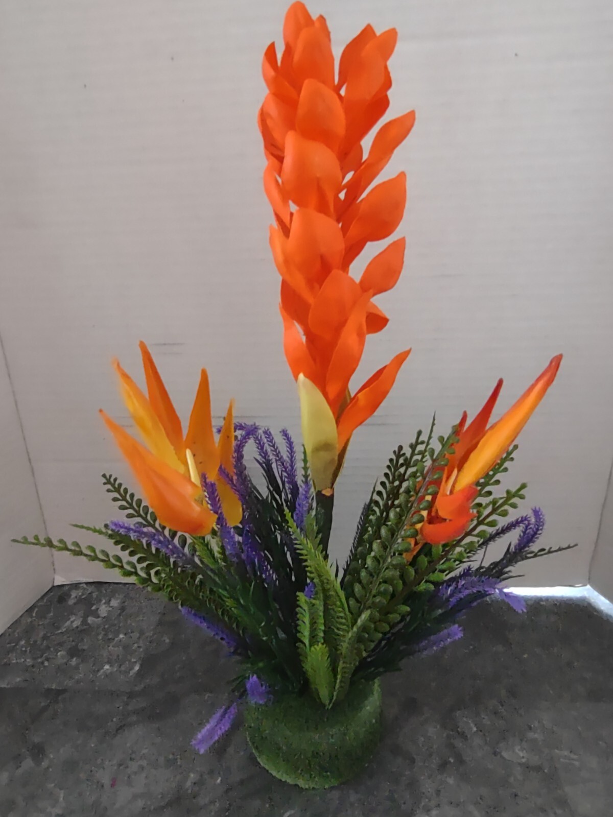 Ginger lily tropical floral arrangement tropical Hawaiian flowers TANGERINE