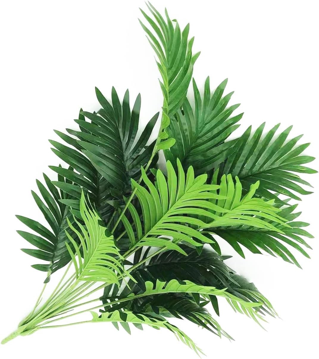 Chic 30″ Imitation Palm Fronds – Adjustable Fake Leaves for Any Space – 2 Pack
