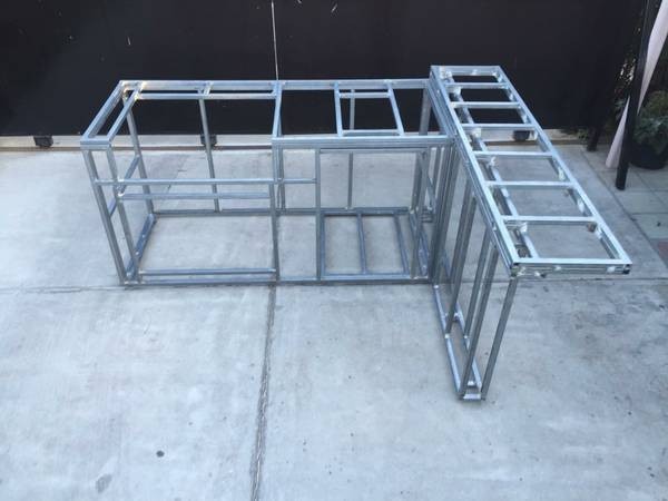 BBQ Island frame kit DIY 6′ “L”