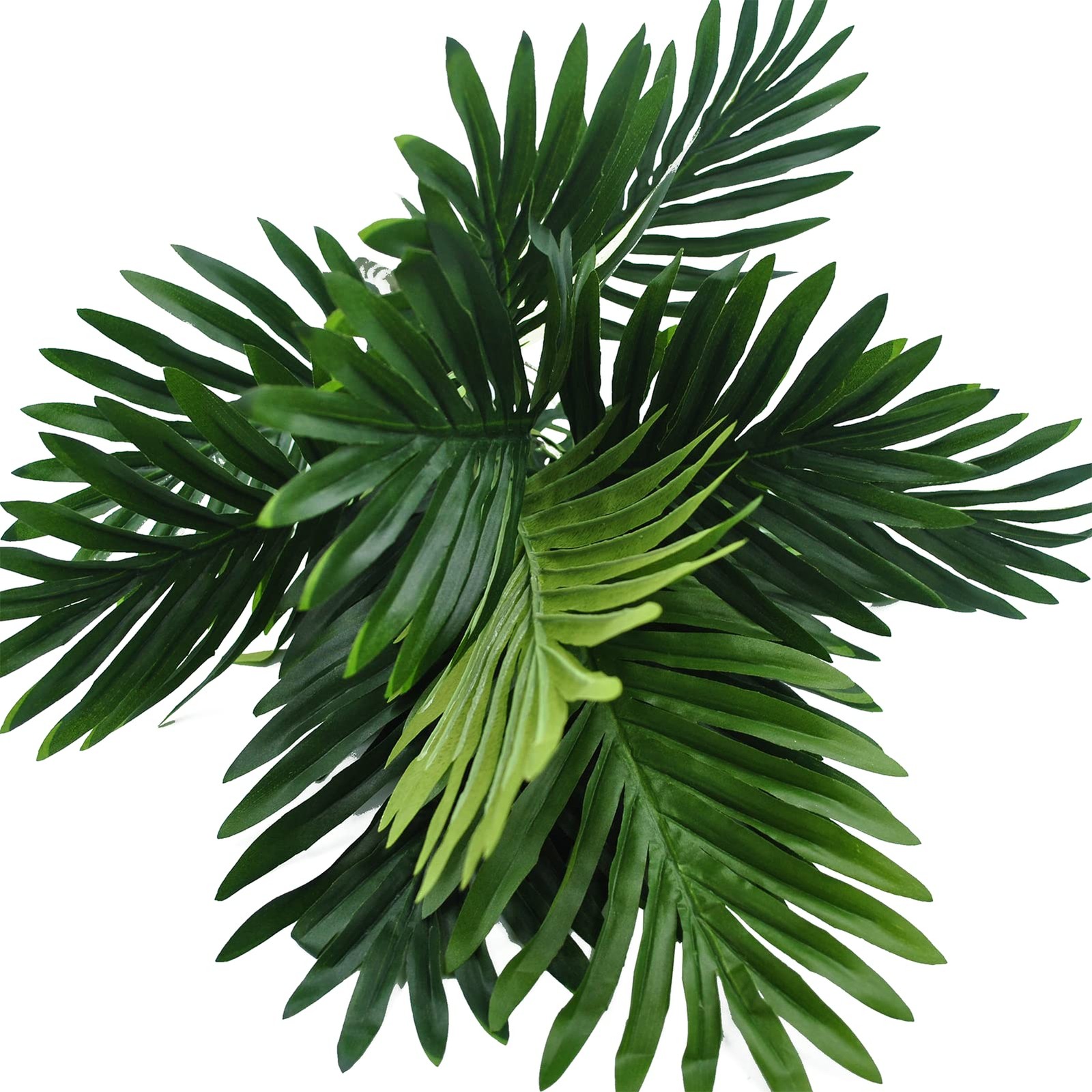 Artificial Plants Palm Leaves Green Greenery Tree Faux Fake Tropical Large Le…
