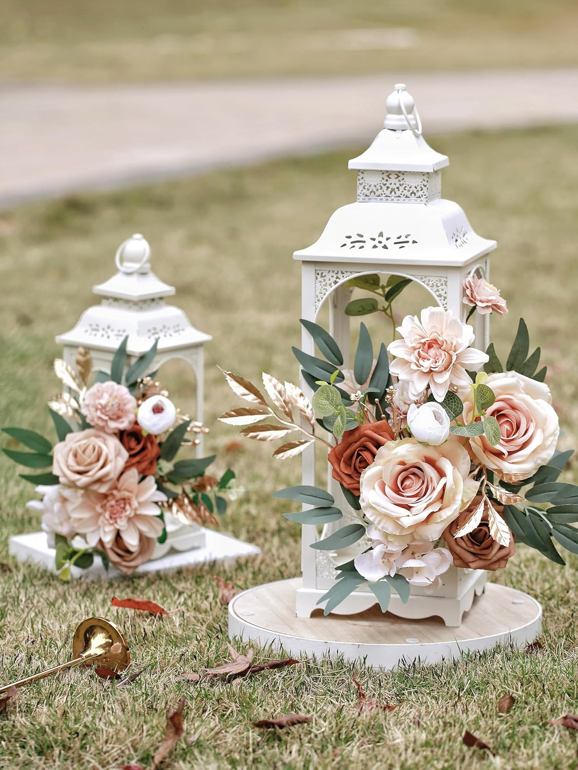 Artificial Flowers DIY Box Set Fake Roses Bouquet Bridal Wedding Flowers Colo…