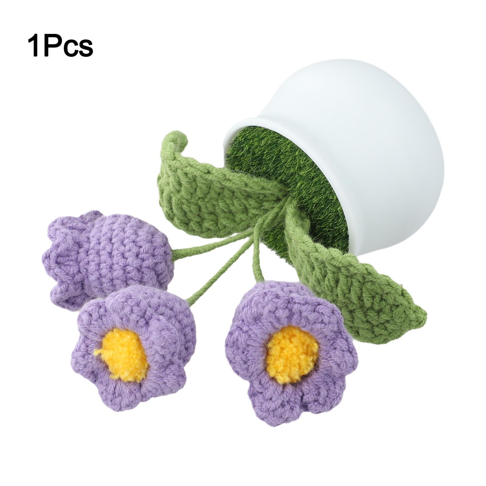 Handcrafted Wool Lily of the Valley Pot for Longlasting Home Decoration