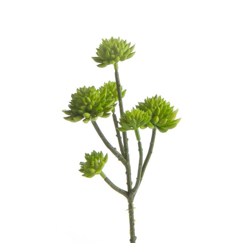 Factory Direct Craft Trio of Artificial Sedum Succulent Picks for Crafting