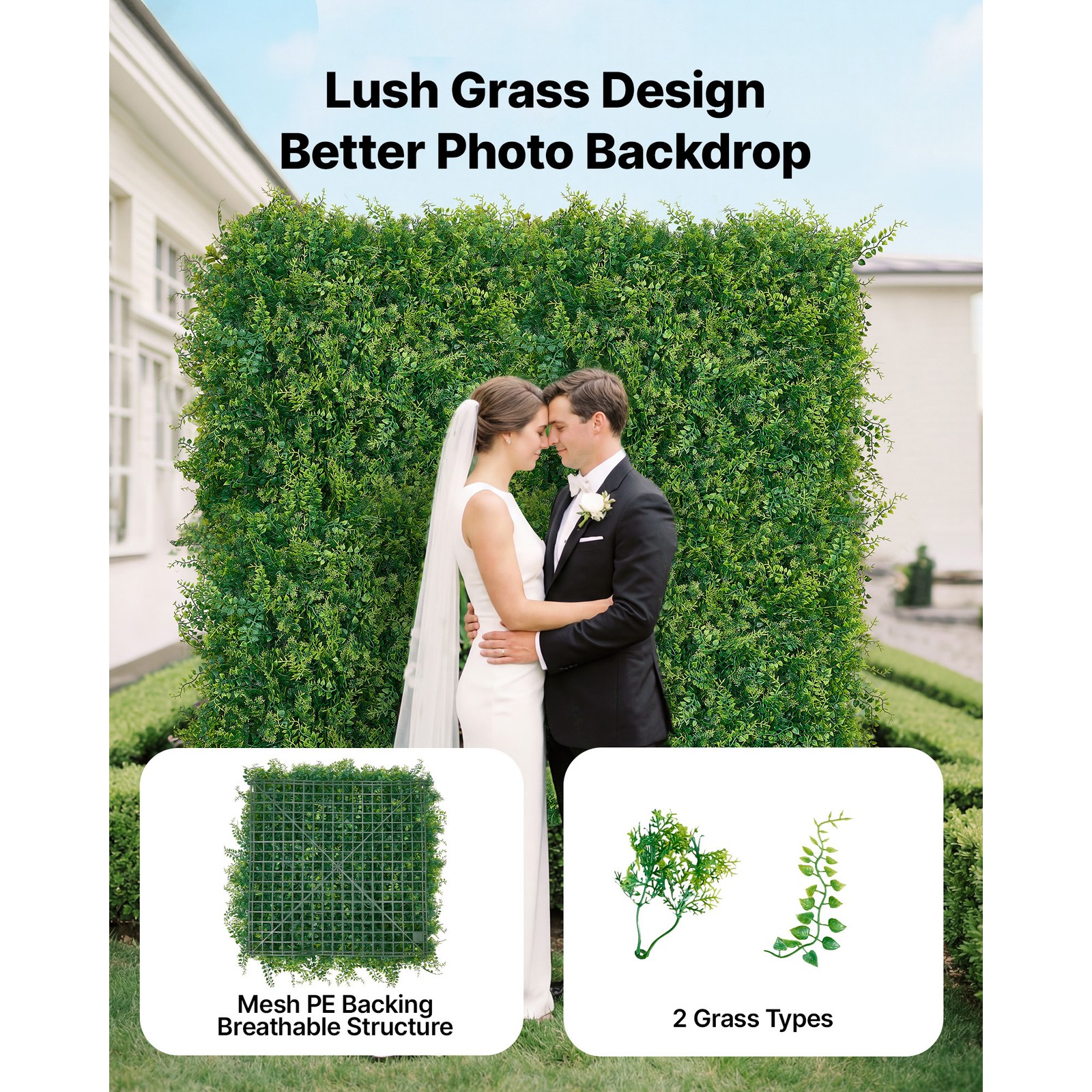 Uimoso Artificial Plant Wall Panels 12PCS 20 x 20 in Faux Boxwood for Greenery
