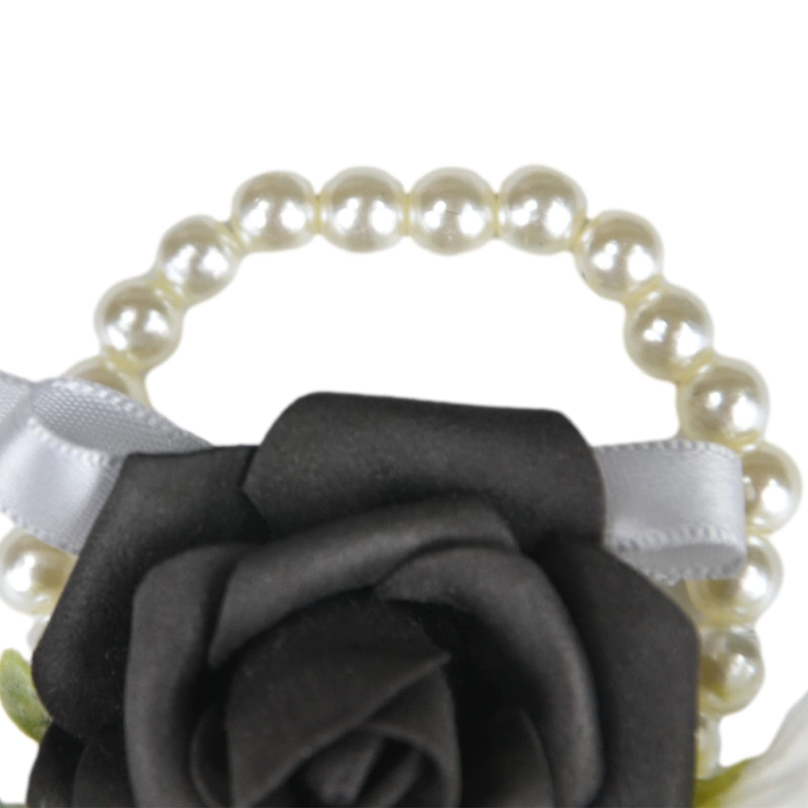 Handmade Black Art Rose Flower, Silk Flower Ribbon Flower Corsage, Art Event,…