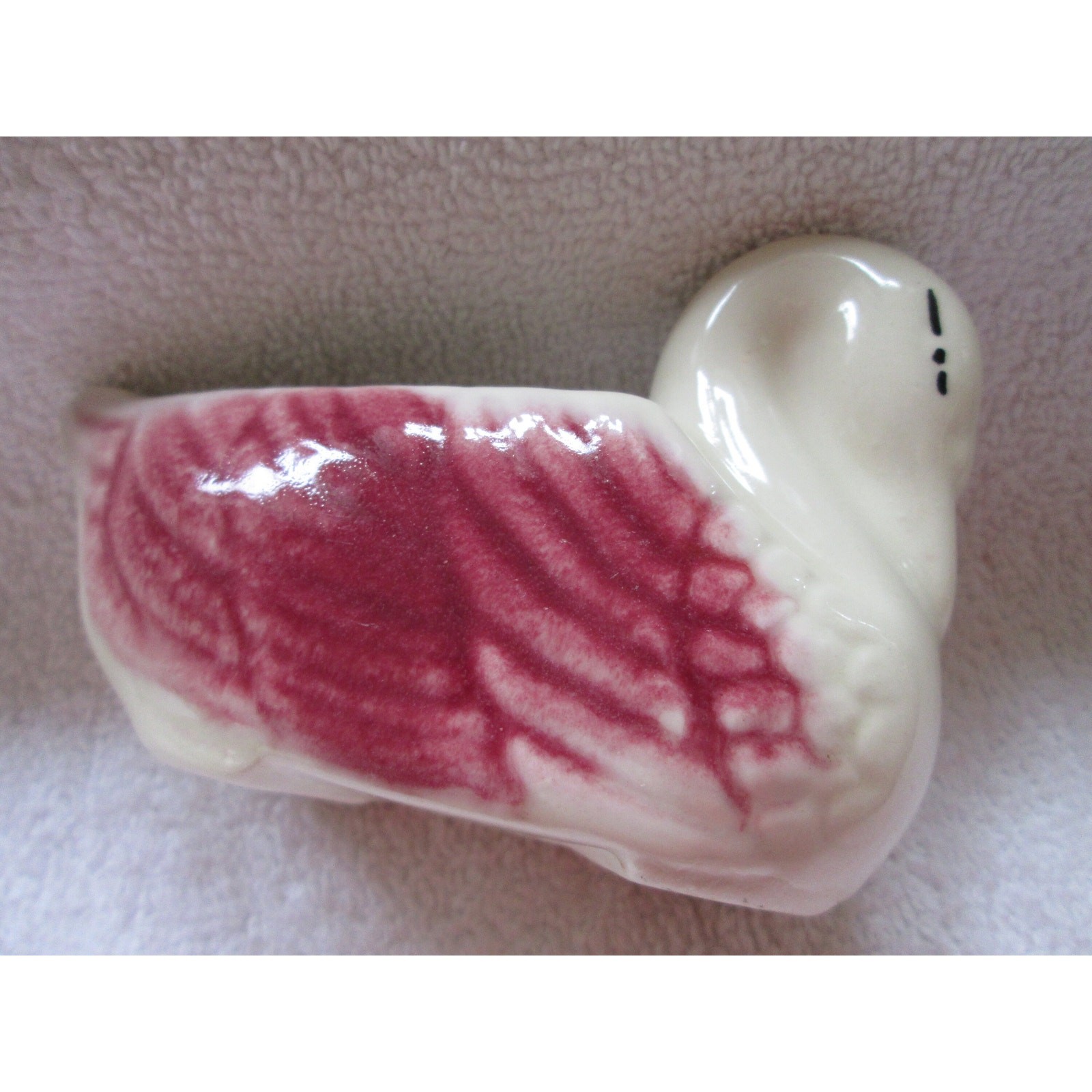 American Bisque, two swan planters, 4 1/2″, vintage design,