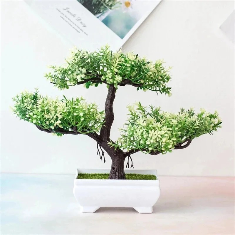 Artificial Bonsai Potted Plant Small Fake Tree Home Table Desk Decor