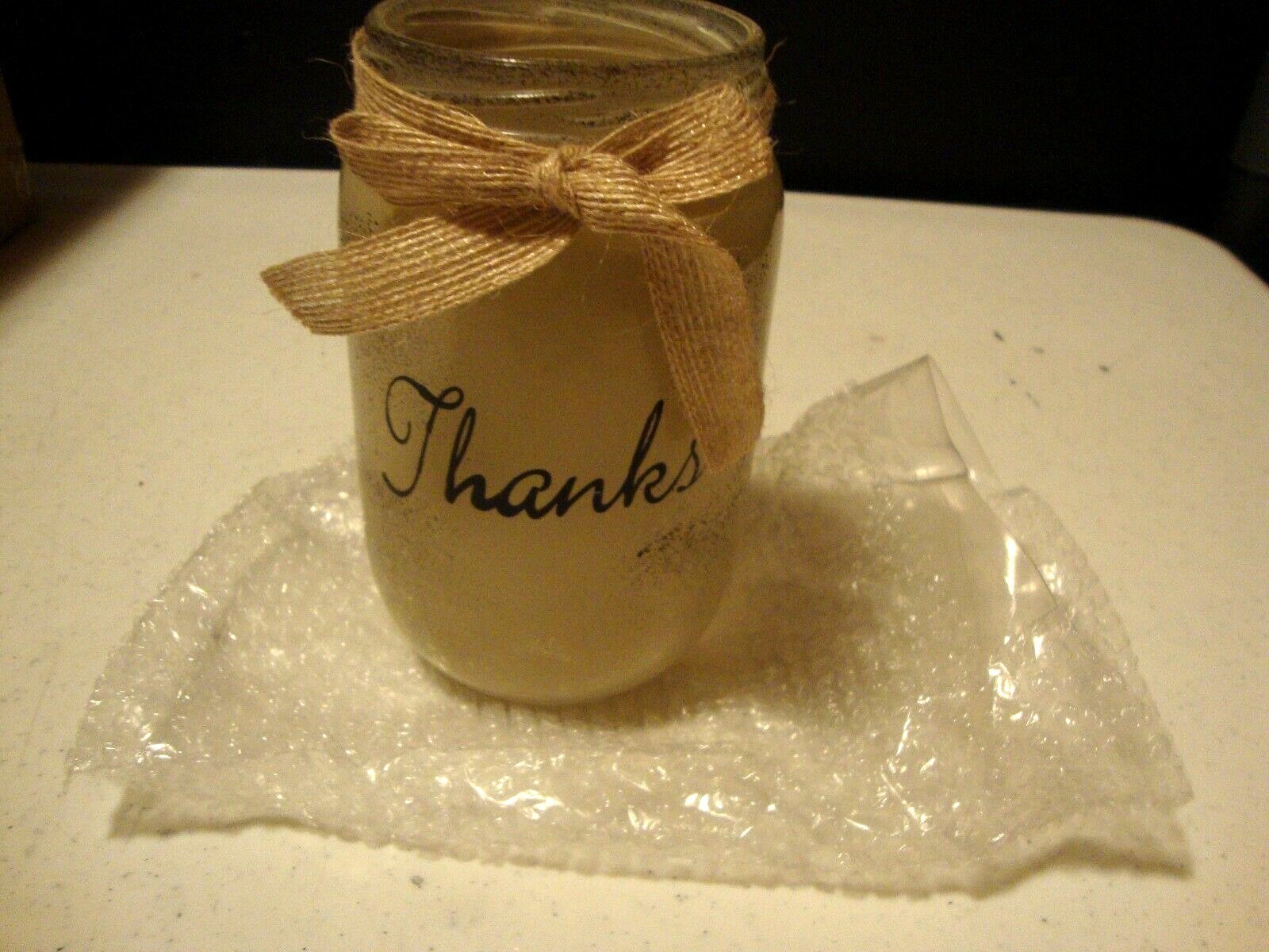 3 Fall glass Mason Jars -SALE