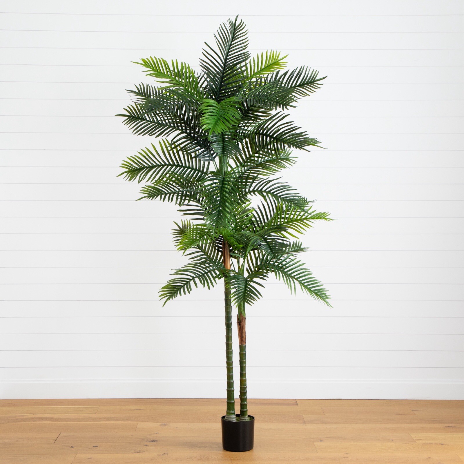 8’ Artificial Double Robellini Palm Tree UV (Indoor/Outdoor). Retail $239
