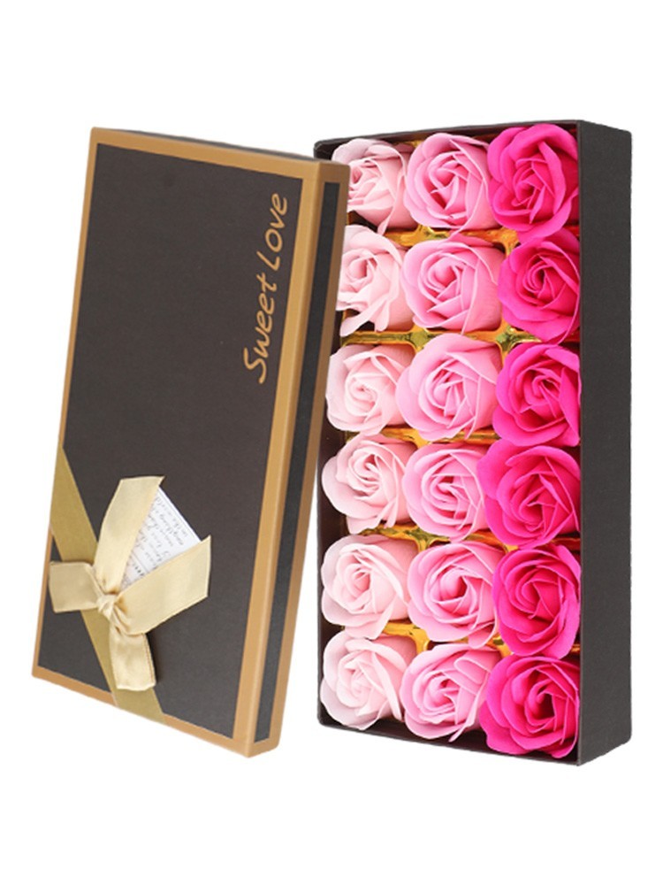 Women’s Day Valentine’s Day Present 18 Roses Soap Flower Present Box New