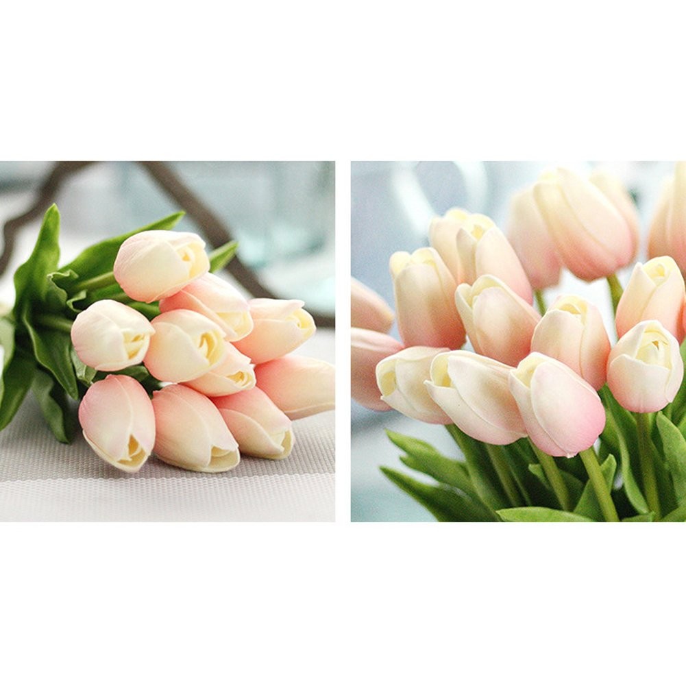 30 PCS RealTouch Artificial Tulip Flowers Home Wedding Party Decor
