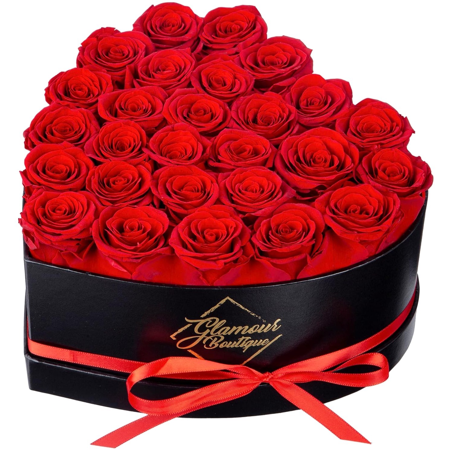 27 Red Roses in Elegant Heart Box – Gift for Her