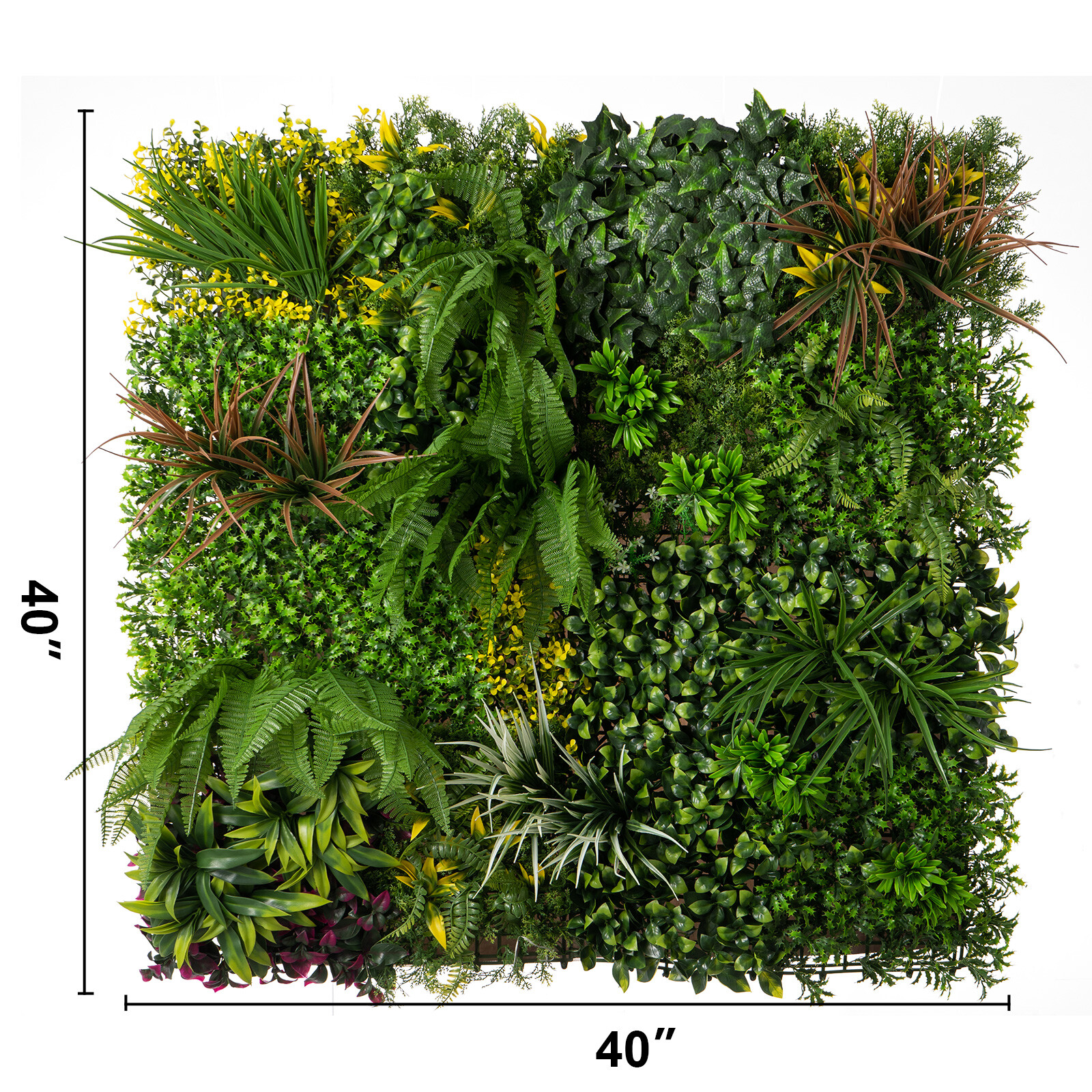 24pcs 20″x20″ Artificial Boxwood Wall Hedge Mat Decor Privacy Fence Panel Grass