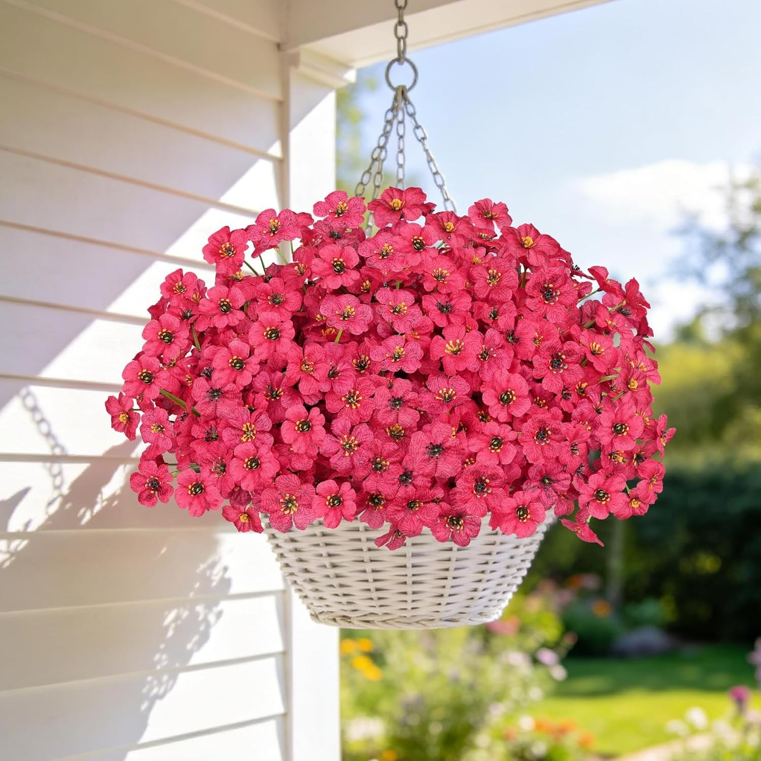 Vibrant 20 Bundle Faux Flowers – UV Resistant, No Fade Beauty for Any Occasion