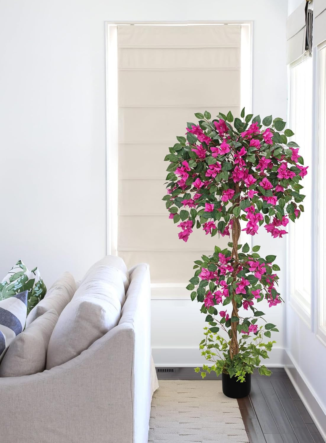 4.92FT Pink Faux Bougainvillea Tree for Home & Office Décor