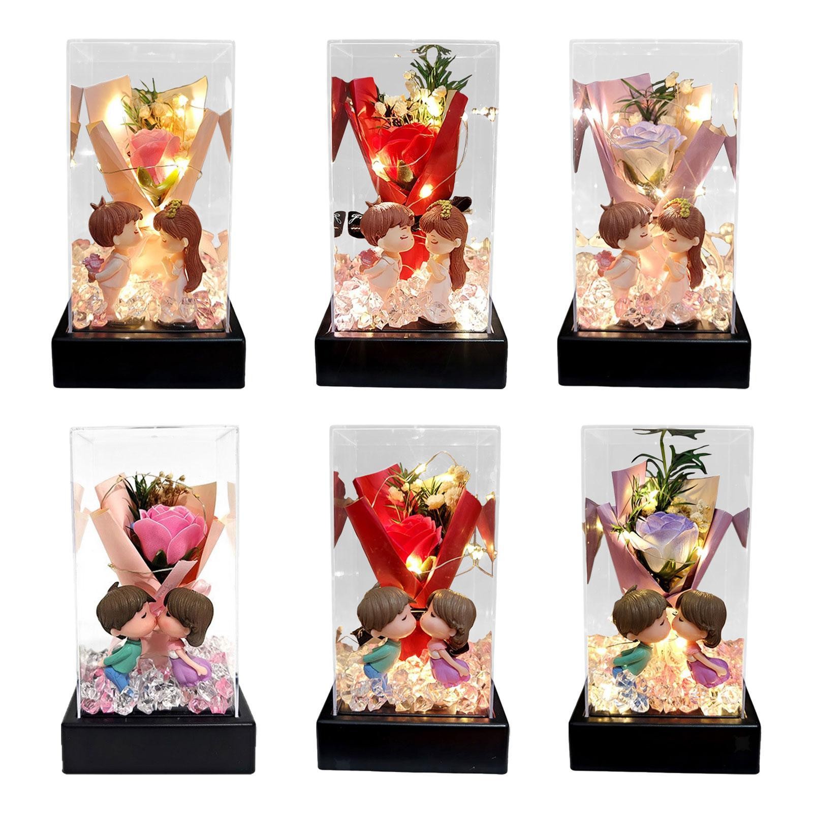 Preserved Rose Bouquet Elegant for Valentine’s Day Thanksgiving Celebration