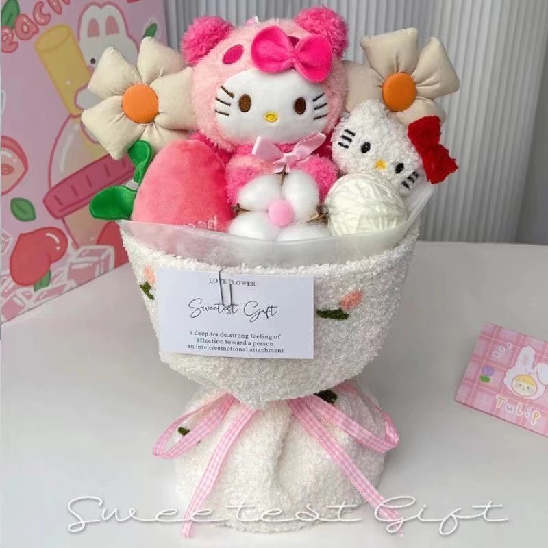 Kuromi / My Melody Cute Doll Bouquet – Cute Gift for Birthday & Graduation