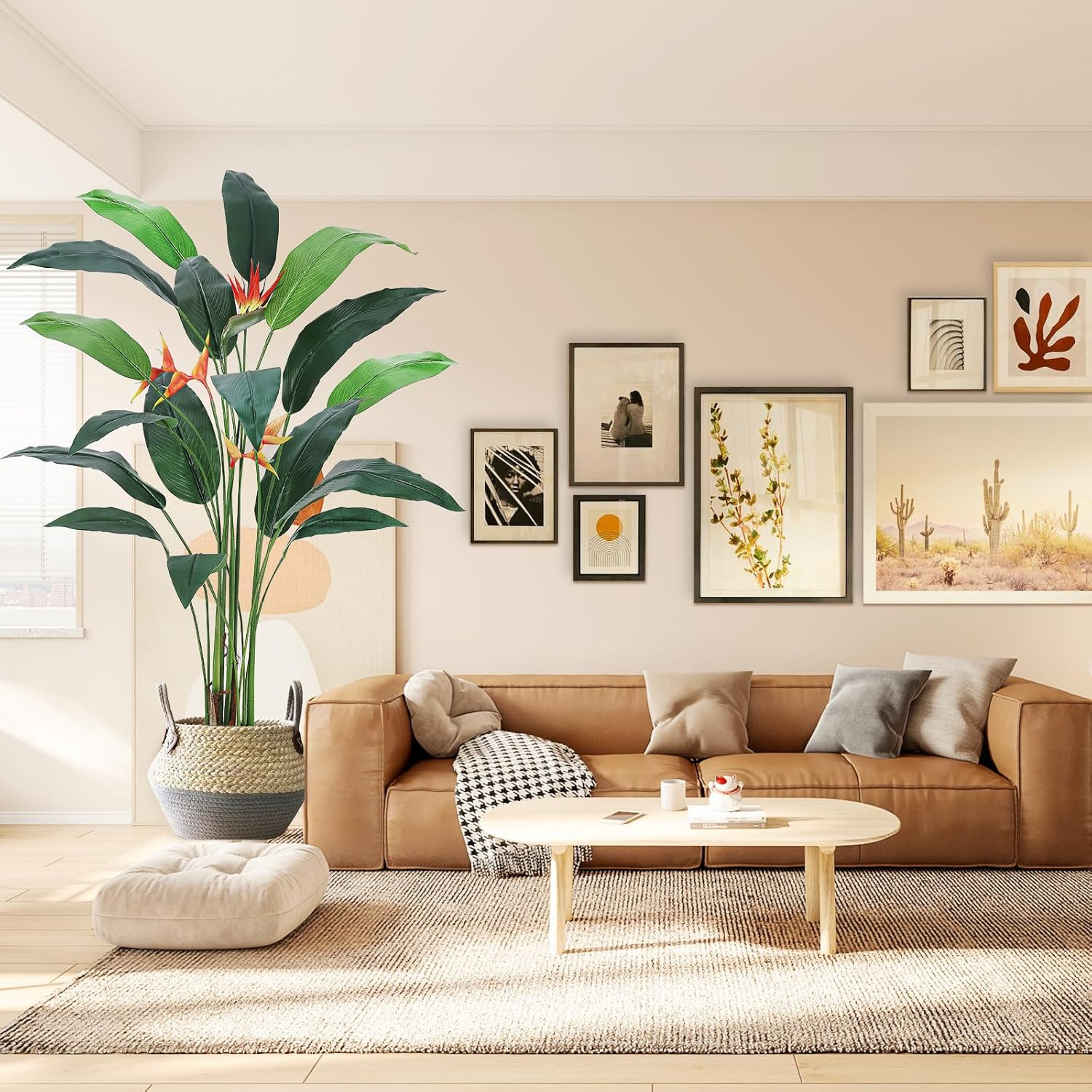 7Ft Artificial Bird of Paradise Plant – Perfect Faux Tree for Home & Office
