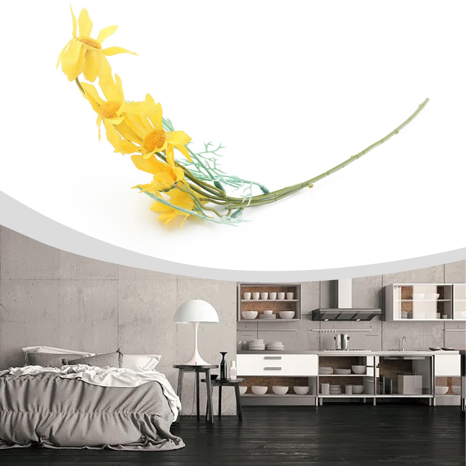 Artificial Silk Daisy Flowers Bouquet Wedding Xmas Party Home Coffee Shop-Decor