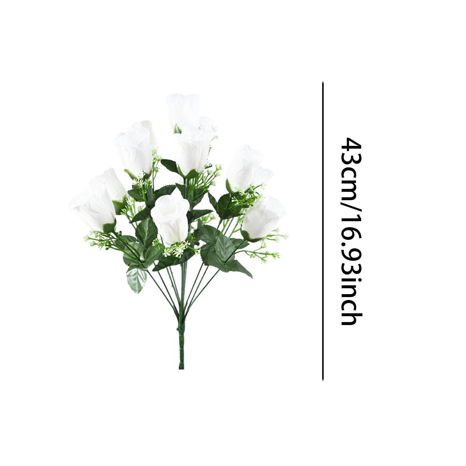 4 Pieces Artificial Rose Flowers DIY Simulation Flower for Home Indoor Party
