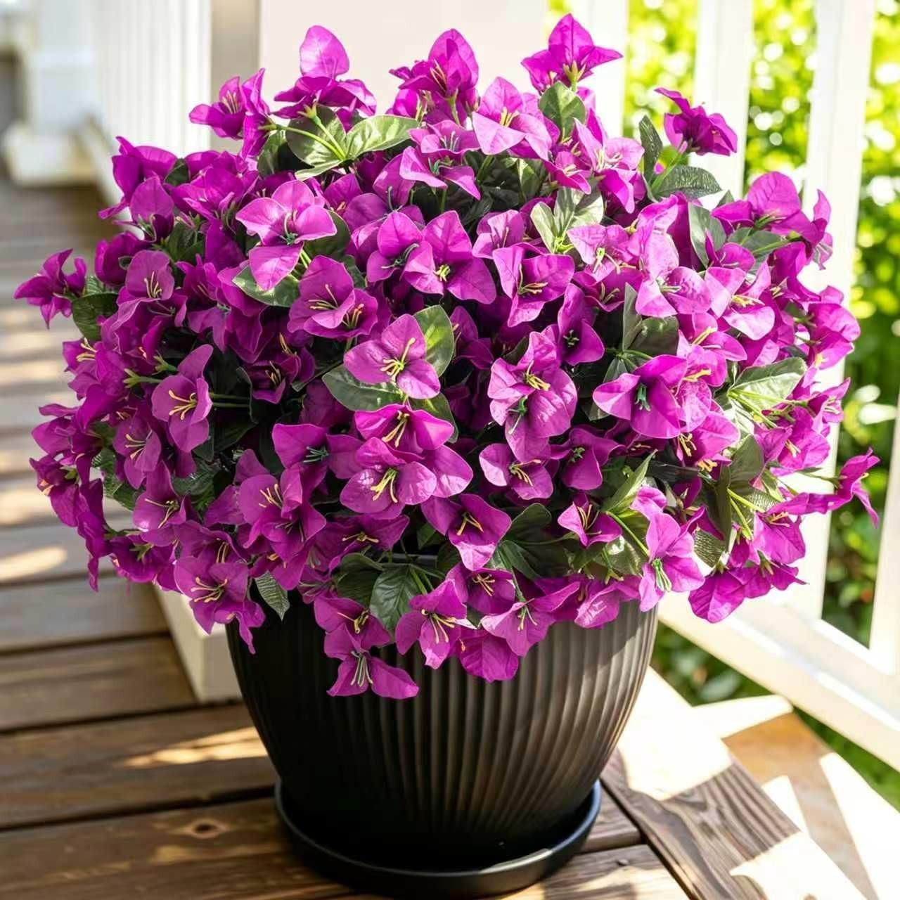 6 Bundles UV Resistant Bougainvillea – Elegant Silk Flowers for Outdoor Decor