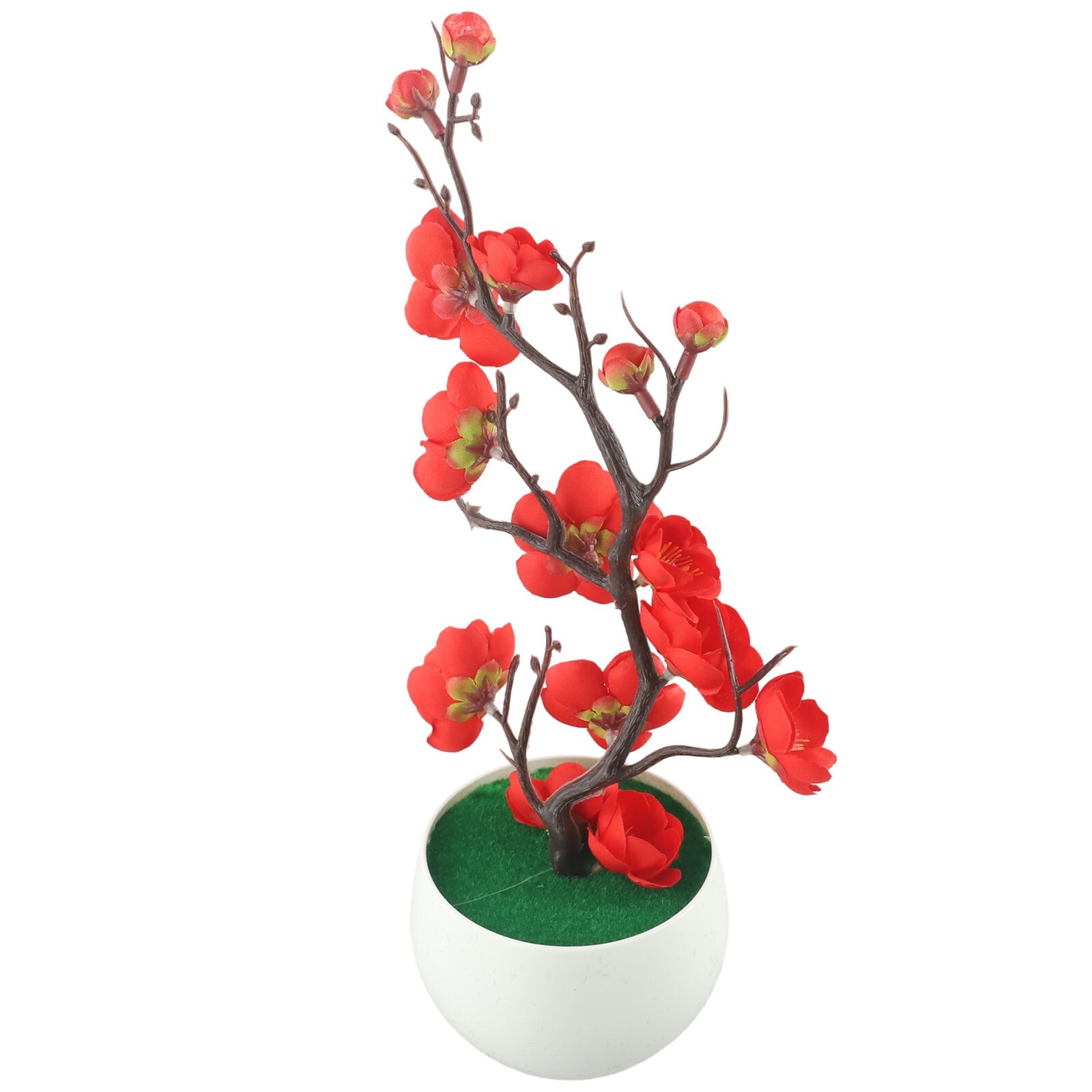 Bonsai Simulation Artificial Pot Plant Home Office Plum Blossom Decor