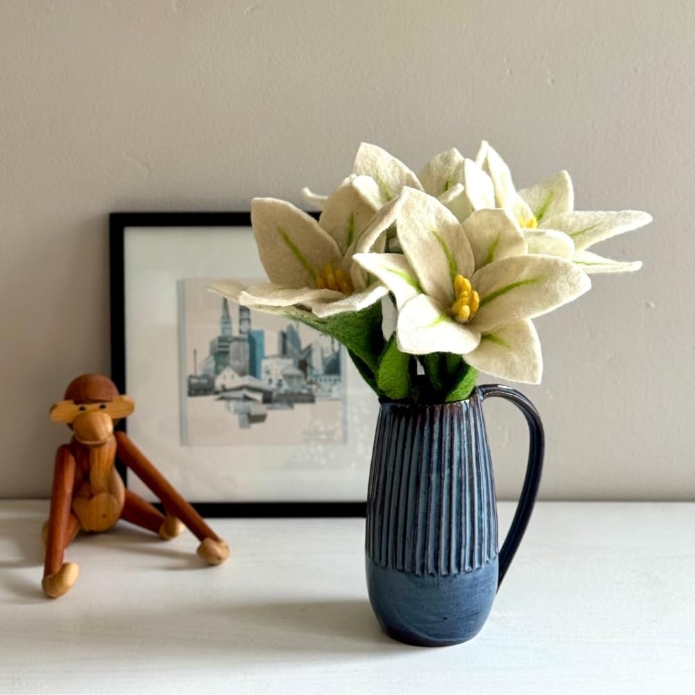 Handmade Felt Flowers for Decoration Felt Flower Bouquets Fall & Holiday Vale…